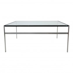 Fabricius og Kastholm sofabord af glas BO-553 100x100 cm med afslag Fabricius og Kastholm sofabord af glas BO-553 100x100 cm med afslag