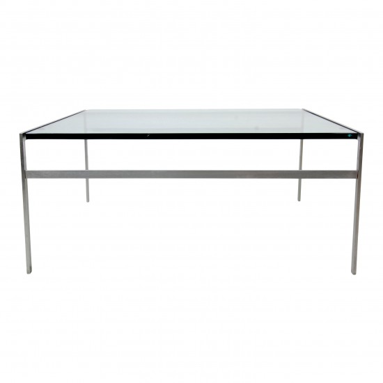 Fabricius and Kastholm glass coffee table BO-553 100x100 cm