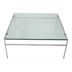 Fabricius og Kastholm sofabord af glas BO-553 100x100 cm med afslag Fabricius og Kastholm sofabord af glas BO-553 100x100 cm med afslag