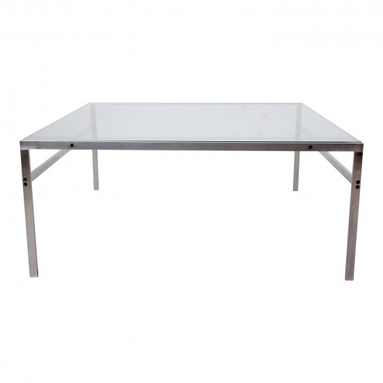 Fabricius and Kastholm glass coffee table BO-553 100x100 cm