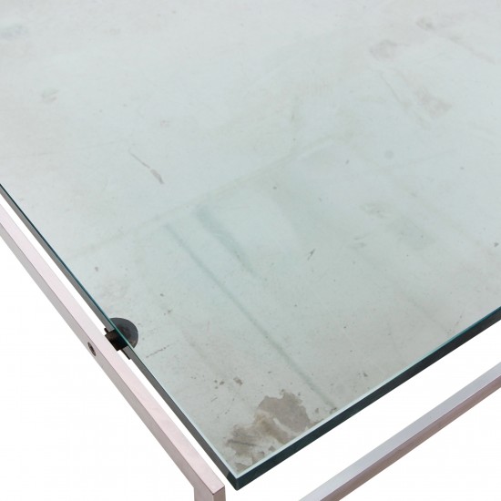 Fabricius and Kastholm glass coffee table BO-553 100x100 cm