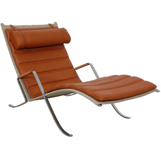 Fabricius and Kastholm Grashopper in cognac leather