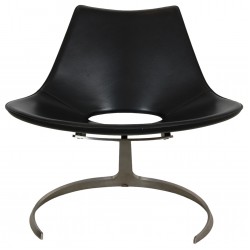 Fabricius og Kastholm Scimitar stol i sort læder