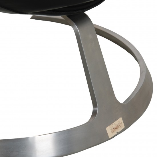 Fabricius and Kastholm Scimitar chair in black leather