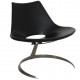 Fabricius and Kastholm Scimitar chair in black leather