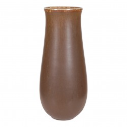 Eva Stæhr høj vase af brun stentøj H: 22,5 Eva Stæhr høj vase af brun stentøj H: 22,5