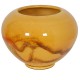 Kæhler vase gul H:13 Ø: 18 cm, mindre glazur skader.