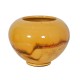 Kæhler vase gul H:13 Ø: 18 cm, mindre glazur skader.