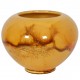 Kæhler vase gul H:13 Ø: 18 cm, mindre glazur skader.