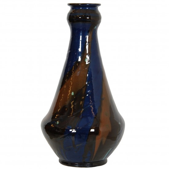 Kæhler blue and brown vase