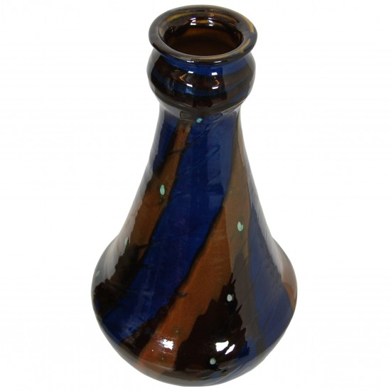 Kæhler blue and brown vase