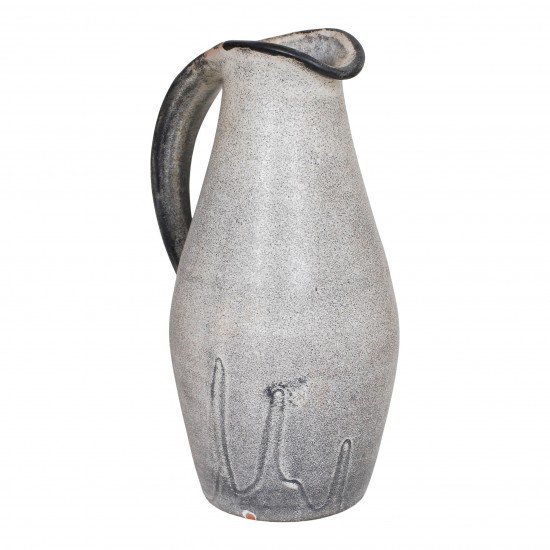 Svend Hammershøj for Kähler grey pitcher with handle H: 17,5