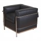 Le Corbusier, LC2 armchairs black leather with no wear