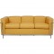 Le Corbusier LC2 3-personers sofa i karrygult læder