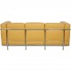 Le Corbusier LC2 3-personers sofa i karrygult læder