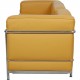 Le Corbusier LC2 3-personers sofa i karrygult læder