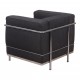 Le Corbusier LC-2 grey fabric armchair