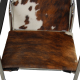 Le Corbusier LC-1 chair in brown and white ponyskin