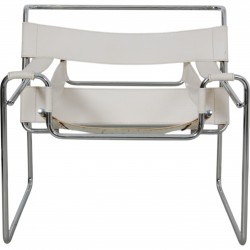 Michel Brauer Wassily chair in white leather