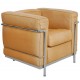 Le Corbusier LC2 chair in natural leather