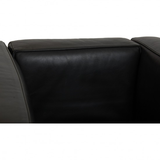 Le Corbusier LC-2/1 lænestol i sort læder