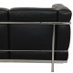 Le Corbusier 2-personers LC2 sofa i sort læder