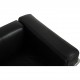Le Corbusier LC2 3.seater sofa in black leather