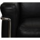 Le Corbusier LC2 3.seater sofa in black leather