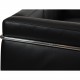 Le Corbusier LC2 3.seater sofa in black leather