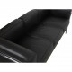 Le Corbusier LC2 3.seater sofa in black leather