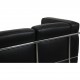 Le Corbusier LC2 3.seater sofa in black leather
