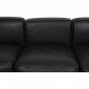 Le Corbusier LC2 3.seater sofa in black leather
