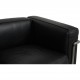 Le Corbusier LC2 3.seater sofa in black leather