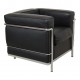 Le Corbusier LC2 armchair in black leather