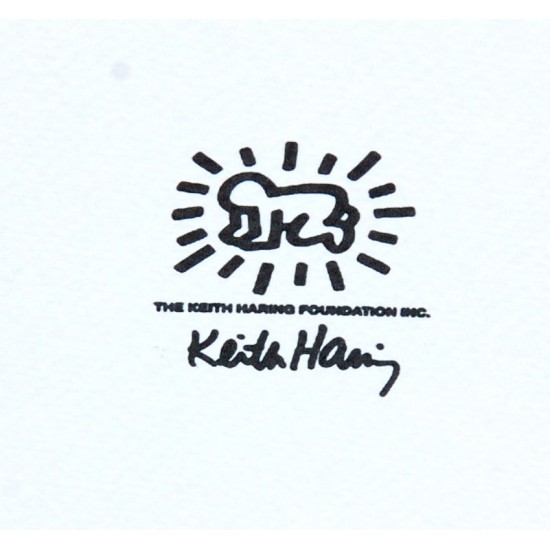 Keith Haring Pop Art nr 131 af 150 Lilla