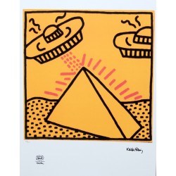 Keith Haring Pop Art nr 66 af 150 pyramide Keith Haring Pop Art nr 66 af 150 pyramide