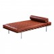 Ludwig Mies Van der Rohe Barcelona daybed i valnød farvet læder