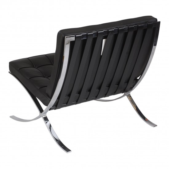 Mies Van der Rohe New Barcelona chair with black leather