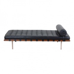 Ludwig Mies Van Der Rohe Ny Barcelona daybed i sort læder Ludwig Mies Van Der Rohe Ny Barcelona daybed i sort læder
