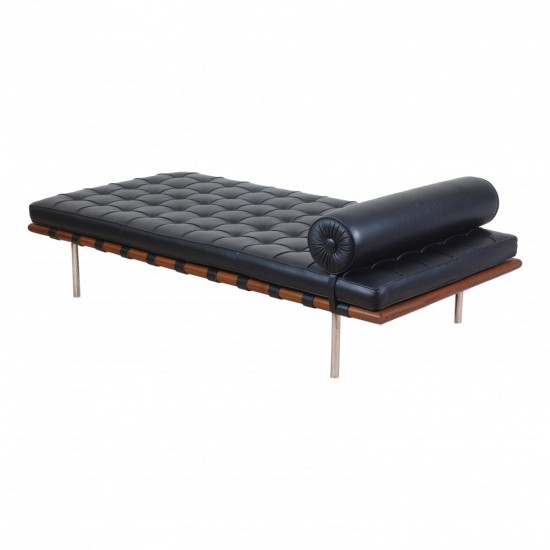 Ludwig Mies Van Der Rohe Ny Barcelona daybed i sort læder