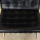 Mies Van der Rohe Barcelona lounge chair in black leather