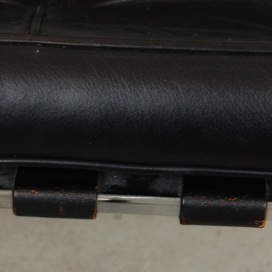 Mies Van der Rohe Barcelona lounge chair in black leather