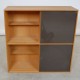 Mogens Koch Bookshelf of oak with frostet glass, 8 shelves