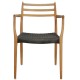 N.O Møller armchair model 62 in oak