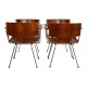 Nanna Ditzel Set of 4 Badminton rosewood chairs