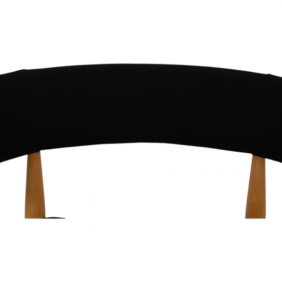 Nanna Ditzel circle chair in black fabric