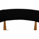 Nanna Ditzel circle chair in black fabric