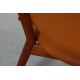 Nanna Ditzel ND83 lounge chair in teak and Cognac aniline leather