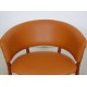 Nanna Ditzel ND83 lounge chair in teak and Cognac aniline leather