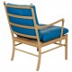 Ole Wanscher Colonial chair in blue leather